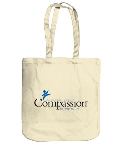 Organic Canvas Tote Bag - Compassion Logo
